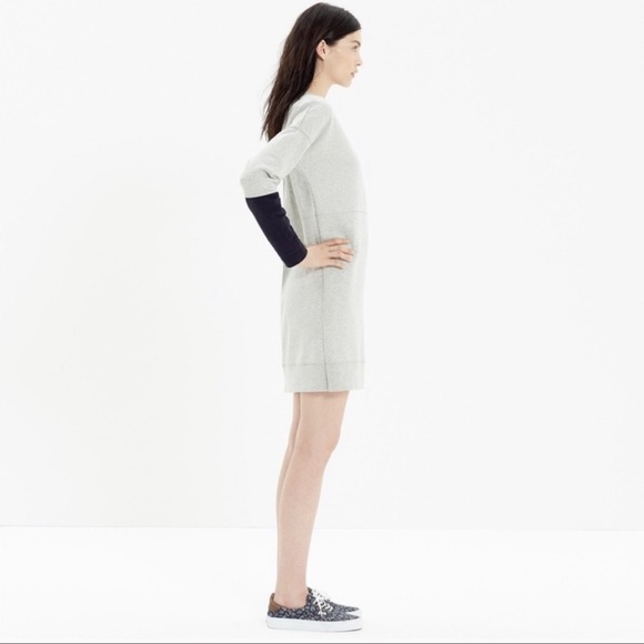 Madewell S Sweatshirt Dress Color Block Jumpstart - Picture 6 of 8